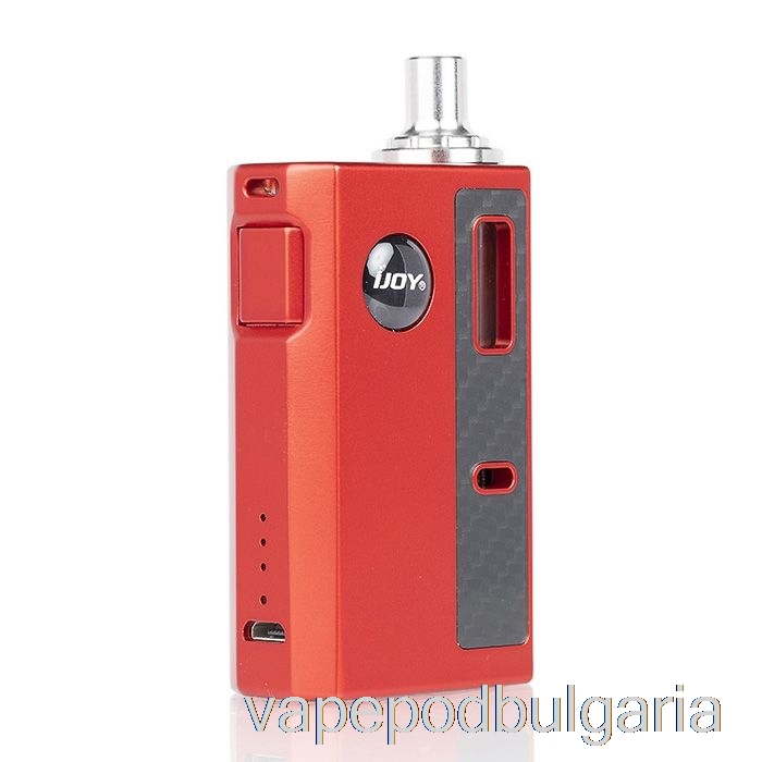 Vape Технически характеристики Ijoy Mercury 12w Aio Pod System Red Carbon